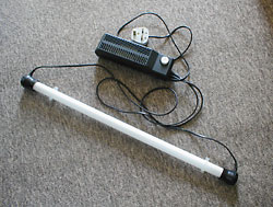 Fig. 1:  Typical UK Fluorescent Tube and Ballast Set