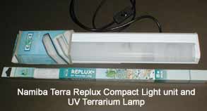 Fig 1: Replux Compact Light Unit and UV Terrarium Lamp 